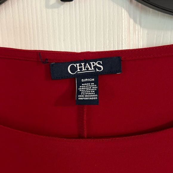 Red midi pencil chaps dress - Picture 2 of 3